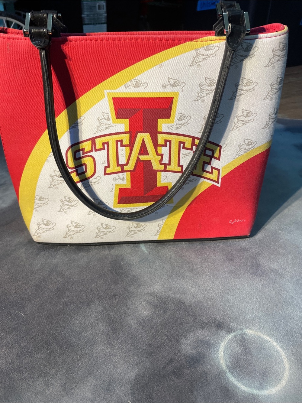 Iowa State Cyclones Red and Gold Tote Bag